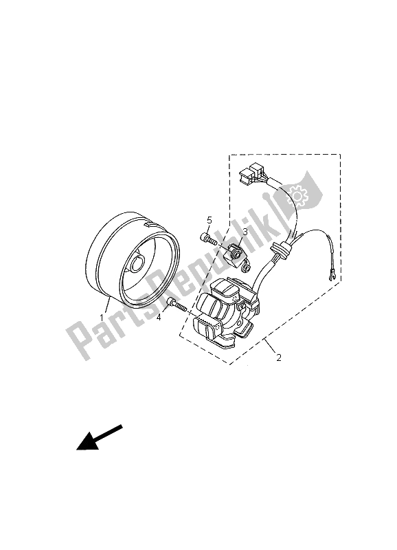 Tutte le parti per il Generatore del Yamaha YBR 125E 2002