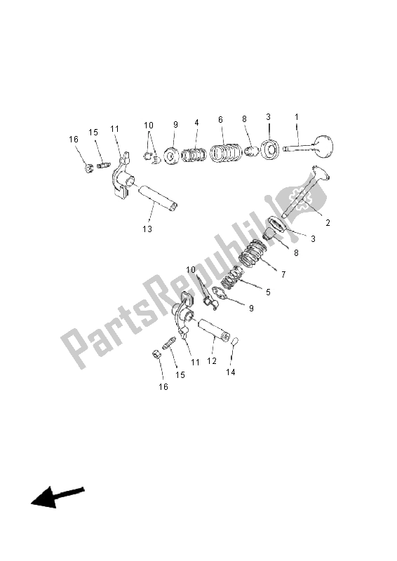 All parts for the Valve of the Yamaha YP 250 RA X MAX 2011