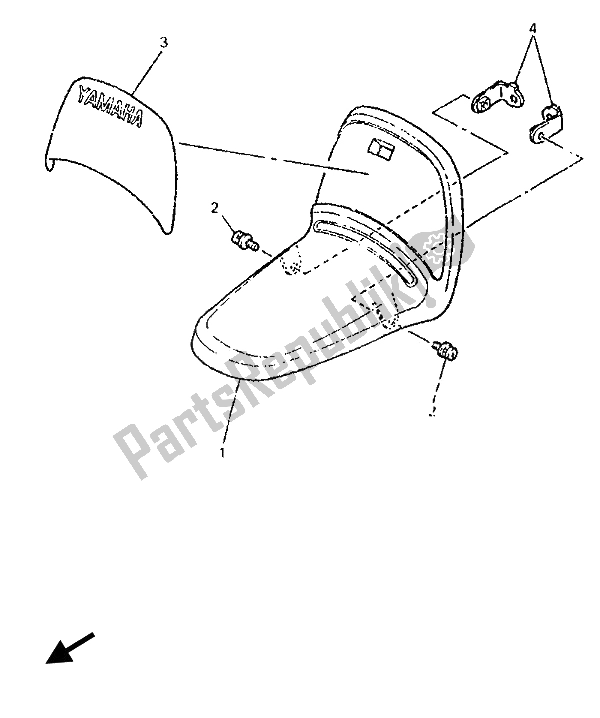 Toutes les pièces pour le Garde-boue Avant du Yamaha PW 50 1994