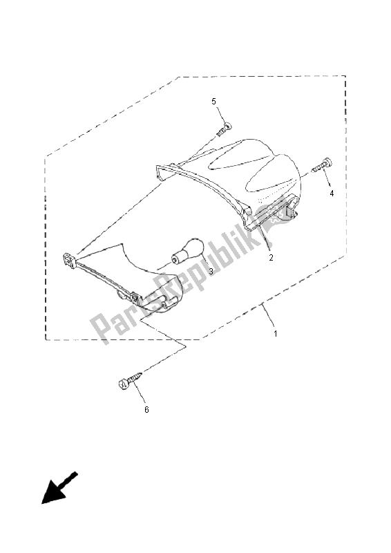 Tutte le parti per il Fanale Posteriore del Yamaha YN 50R Neos 2006