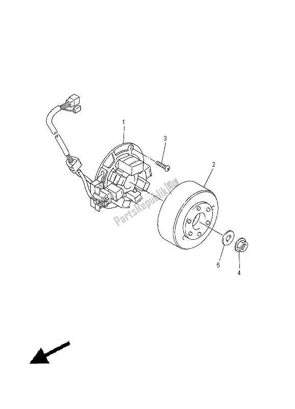 Wszystkie części do Generator Yamaha WR 400F 2000