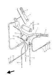 stuurhendel en kabel