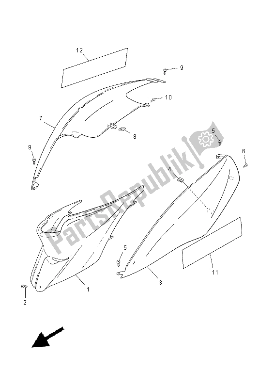 Wszystkie części do Boczna Ok? Adka Yamaha CS 50 2015
