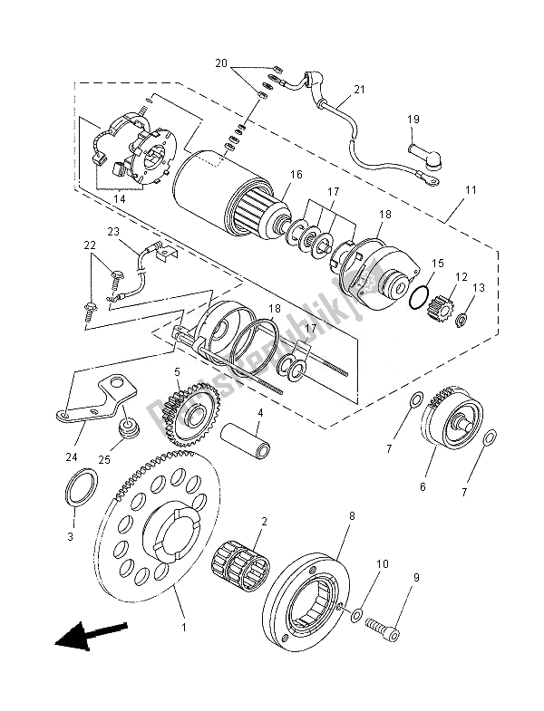 Todas las partes para Embrague De Arranque de Yamaha XT 660X 2007