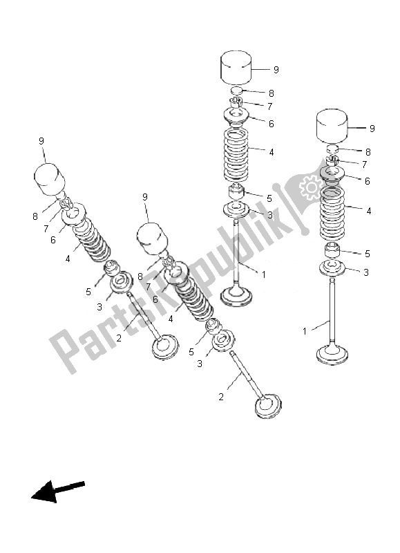 Tutte le parti per il Valvola del Yamaha VMX 17 1700 2010