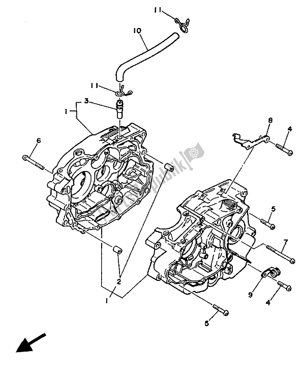 Wszystkie części do Korbowód Yamaha SR 125 1992