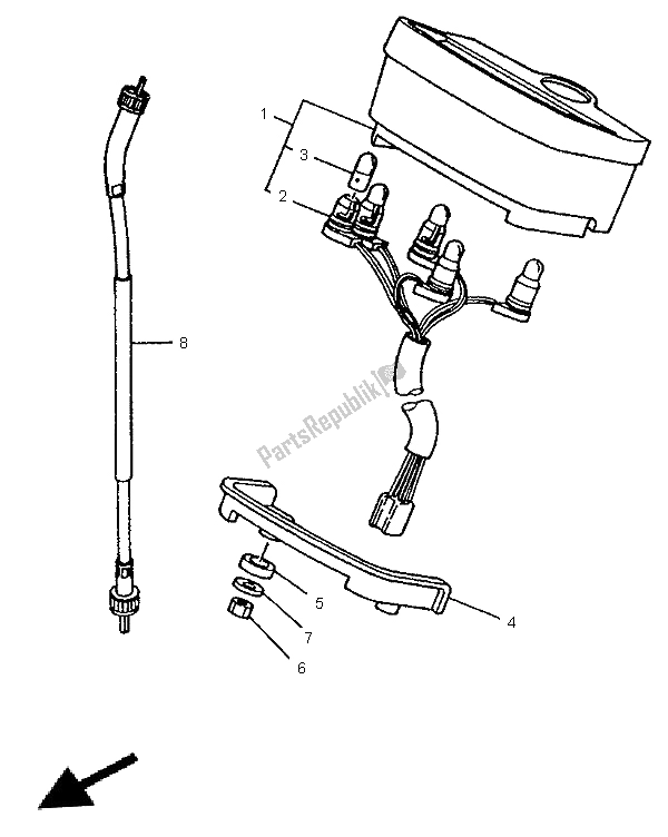 Wszystkie części do Metr Yamaha SR 125 1996