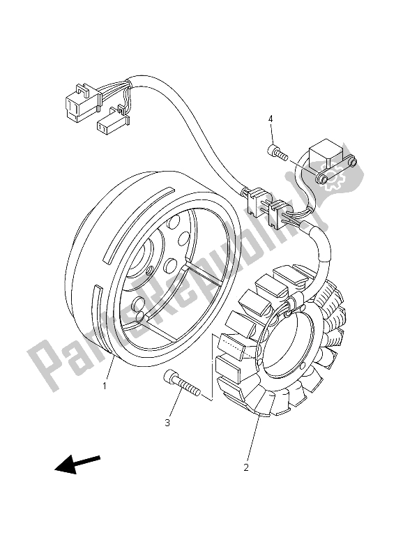 Todas las partes para Generador de Yamaha XVS 1100A Dragstar Classic 2006