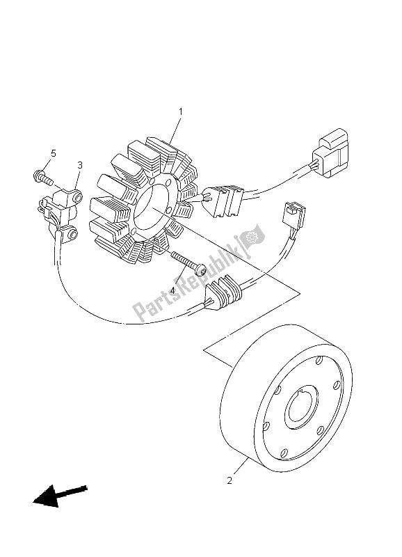 Todas las partes para Generador de Yamaha XV 1900A Midnighst Star 2009