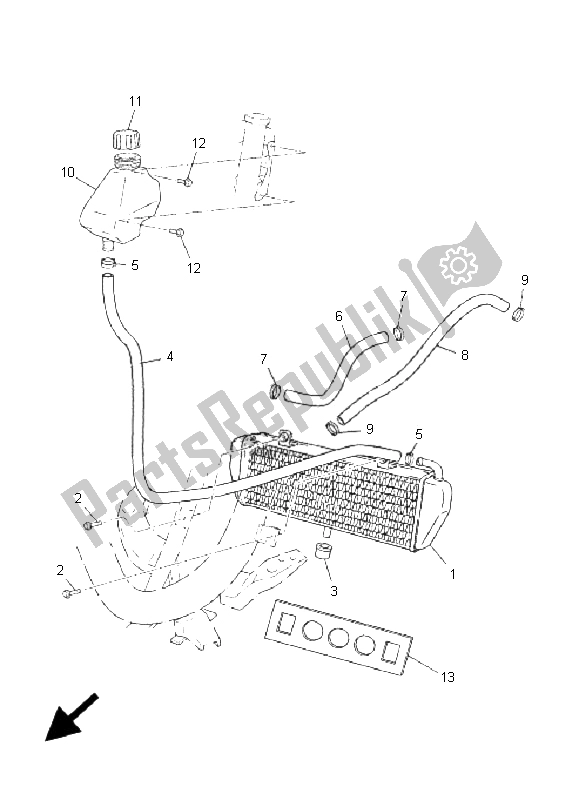 Tutte le parti per il Tubo Del Radiatore del Yamaha CS 50 LC Jogr 2005