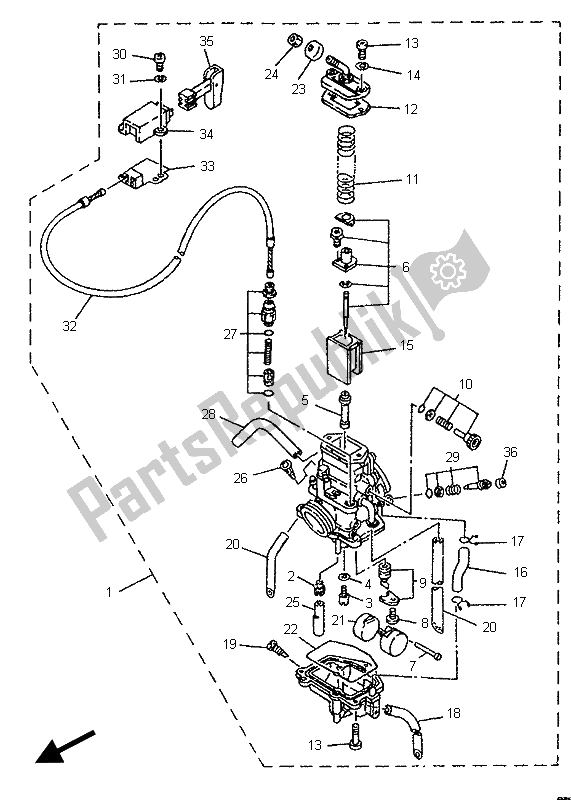 Tutte le parti per il Carburatore Alternativo (austria) del Yamaha TZR 125 1995