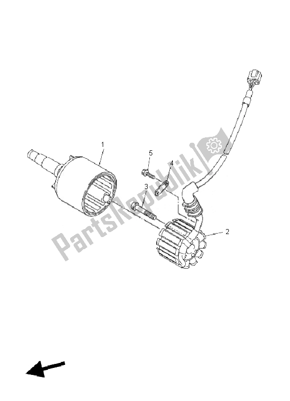 Wszystkie części do Generator Yamaha FZ1 N Fazer 1000 2010