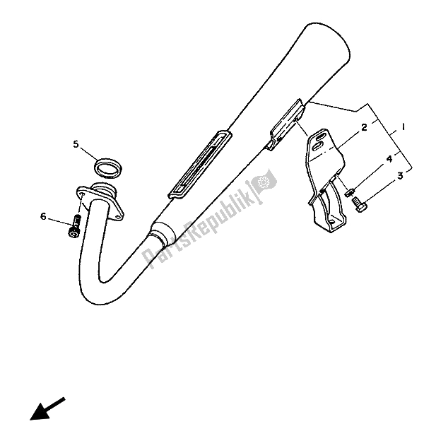 Wszystkie części do Wydechowy Yamaha SR 125 1992