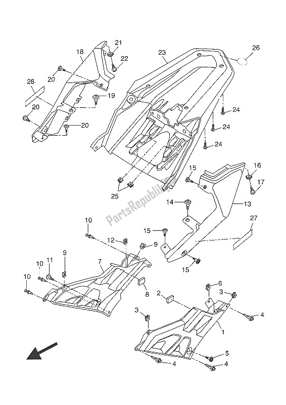 Wszystkie części do Boczna Ok? Adka Yamaha MT 125 2016