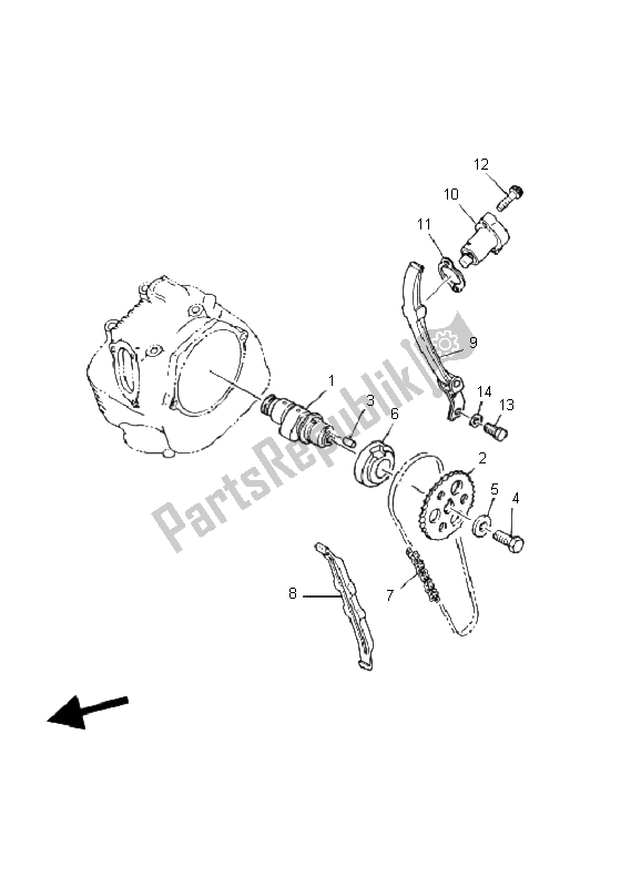 Toutes les pièces pour le Arbre à Cames Et Chaîne du Yamaha YFM 250 Bear Tracker 2X4 2002