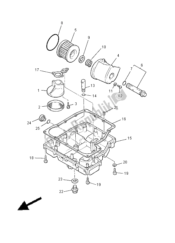 Toutes les pièces pour le Nettoyant Huile du Yamaha XJR 1300 SP 2000