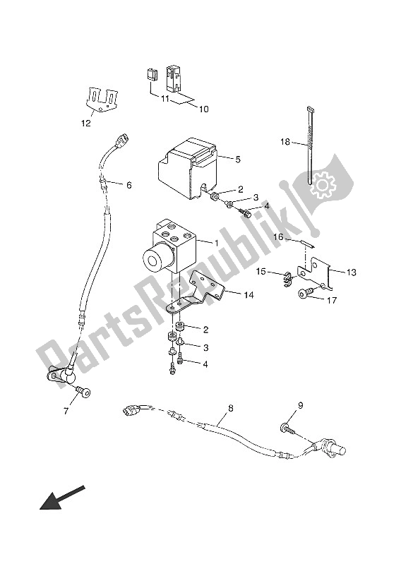 Tutte le parti per il Elettrico 3 del Yamaha YP 125 RA 2016