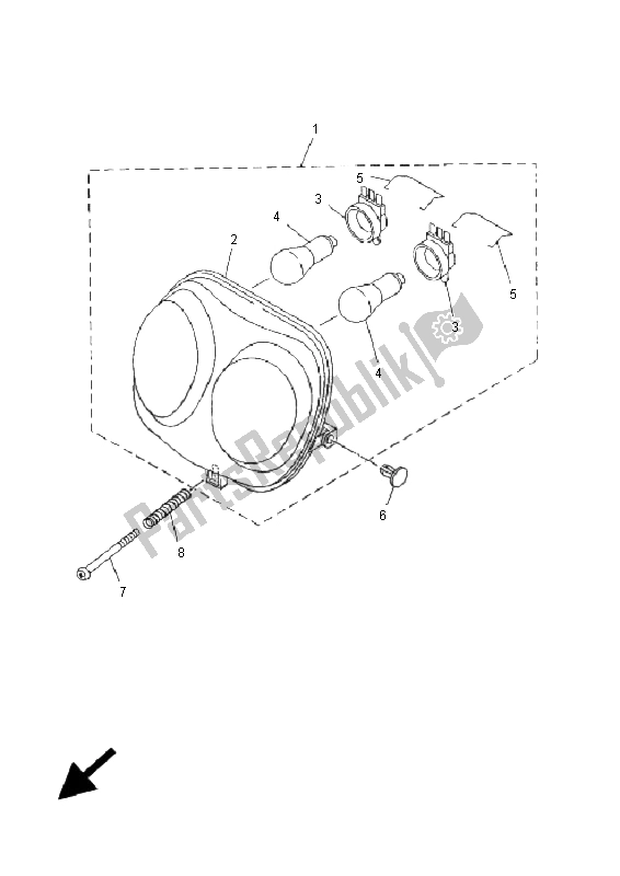 Todas las partes para Faro de Yamaha YN 50 Neos 2005