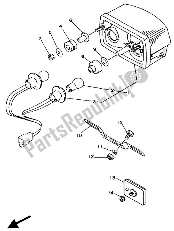 Todas las partes para Luz De La Cola de Yamaha TDM 850 1994