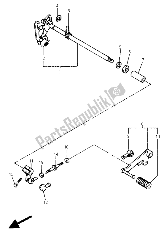 Tutte le parti per il Shifter del Yamaha XJ 600N 1998