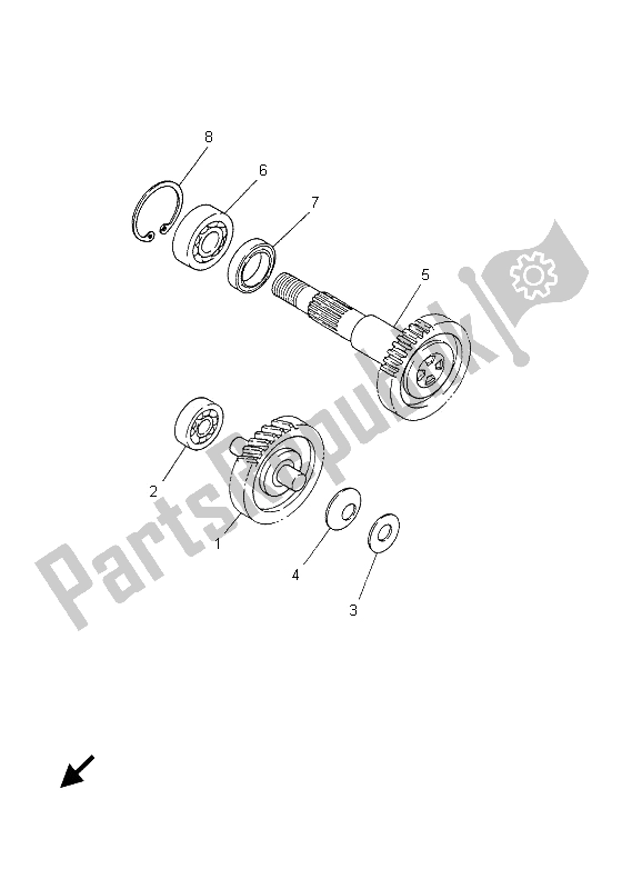 Toutes les pièces pour le Transmission du Yamaha CS 50R AC JOG 2006