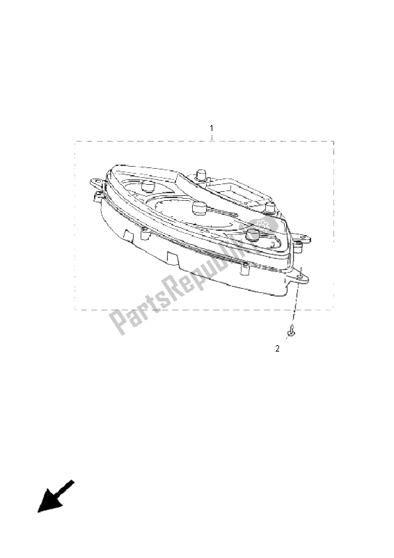 All parts for the Meter of the Yamaha YP 250R X MAX 250 2005