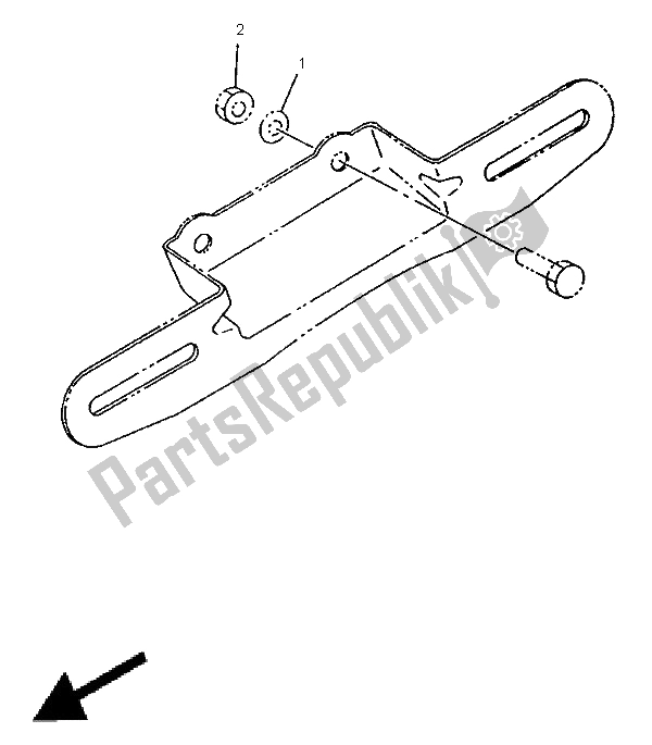 All parts for the Alternate Taillight (uk) of the Yamaha XV 535 S Virago 1997