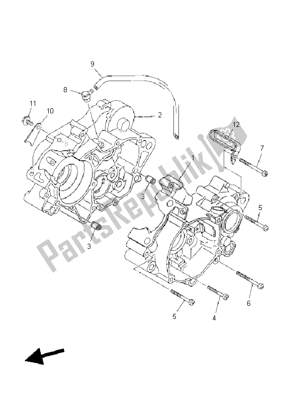 Alle onderdelen voor de Carter van de Yamaha YZ 85 SW LW 2011