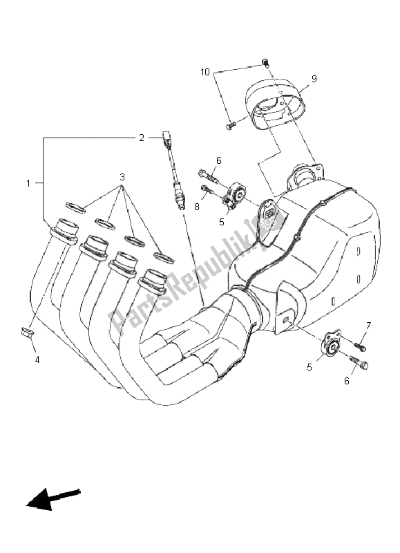 Todas las partes para Cansada de Yamaha XJ6 FA 600 2010