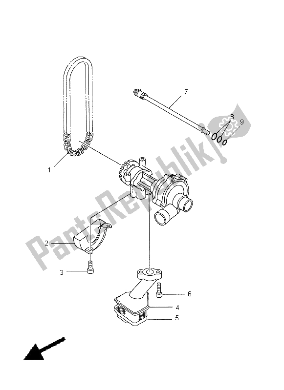 Tutte le parti per il Pompa Dell'olio del Yamaha YZF R1 1000 1998