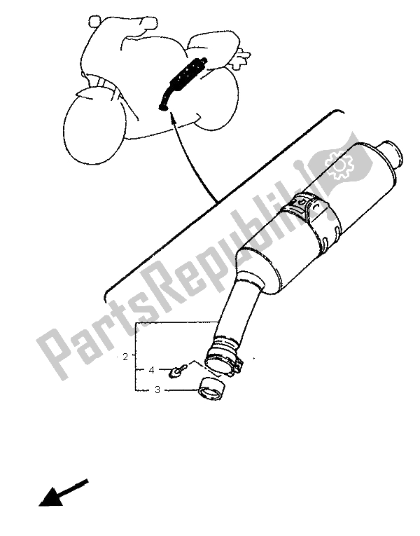 Todas las partes para Motor Alternativo (aleta, Swe) de Yamaha YZF 750R 1995