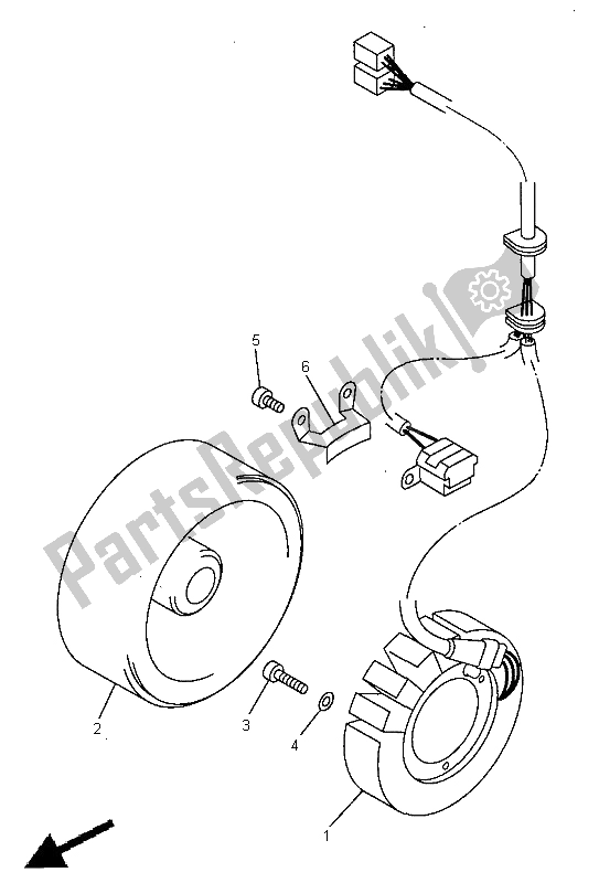 Tutte le parti per il Generatore del Yamaha TRX 850 1998