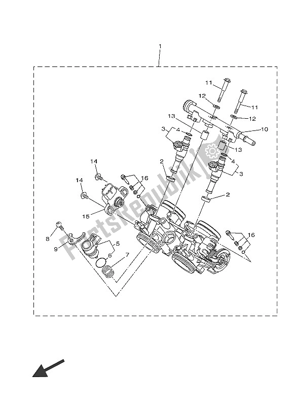 Wszystkie części do Wlot 2 Yamaha MT-07 700 2016