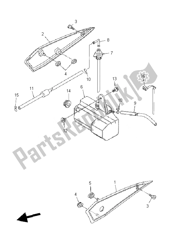 Tutte le parti per il Coperchio Laterale del Yamaha FZ1 S Fazer 1000 2010