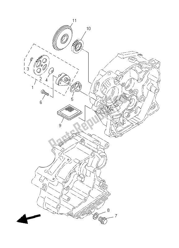 Wszystkie części do Pompa Olejowa Yamaha TT R 125E SW LW 2004