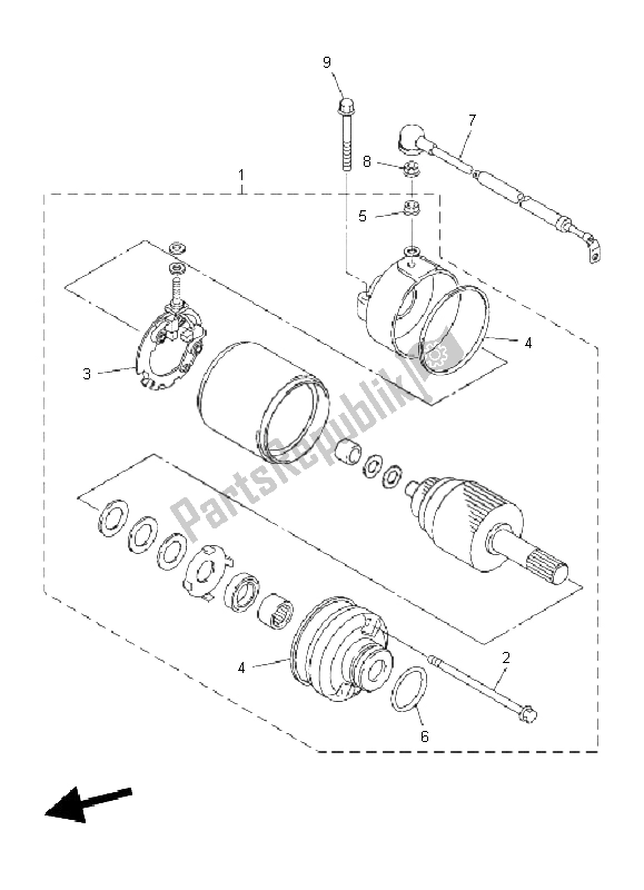 Todas las partes para Motor De Arranque de Yamaha YZF R6 600 2011