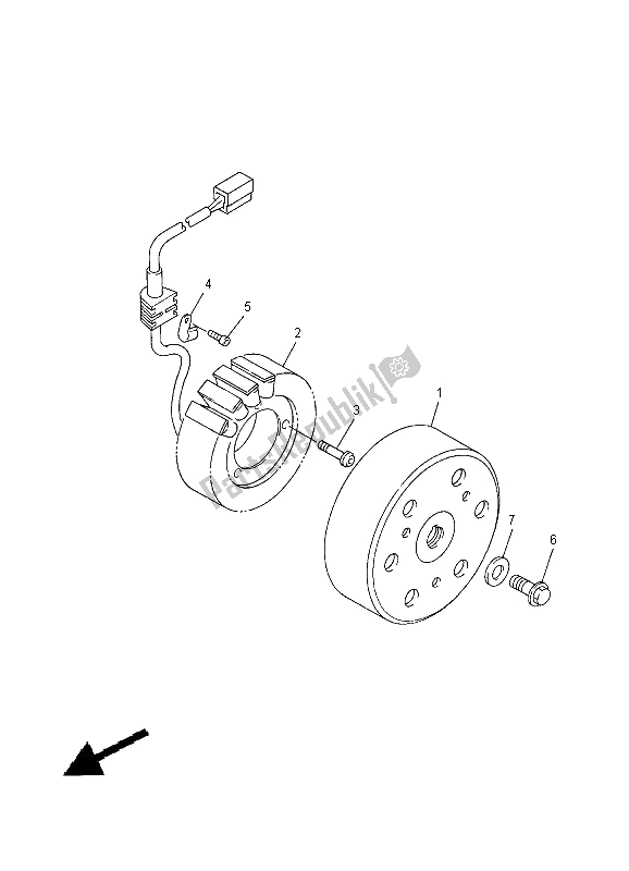 Toutes les pièces pour le Générateur du Yamaha YZF R1 1000 2000