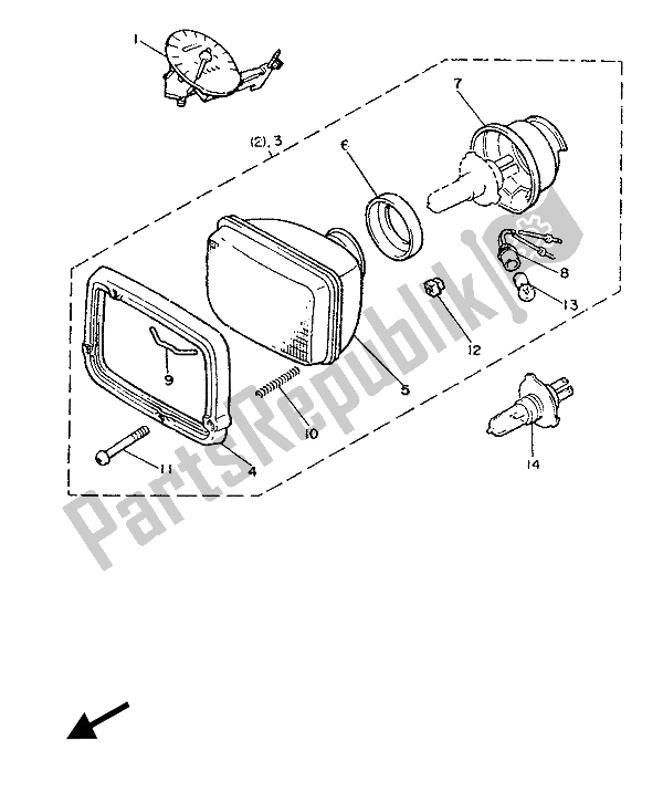 All parts for the Alternate (electrical) (for Uk) of the Yamaha XJ 900F 1987