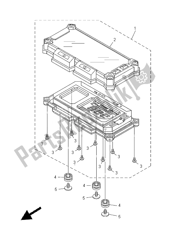 All parts for the Meter of the Yamaha XT 1200Z 2014