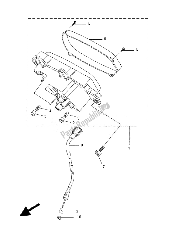 All parts for the Meter of the Yamaha CW 50E 2013