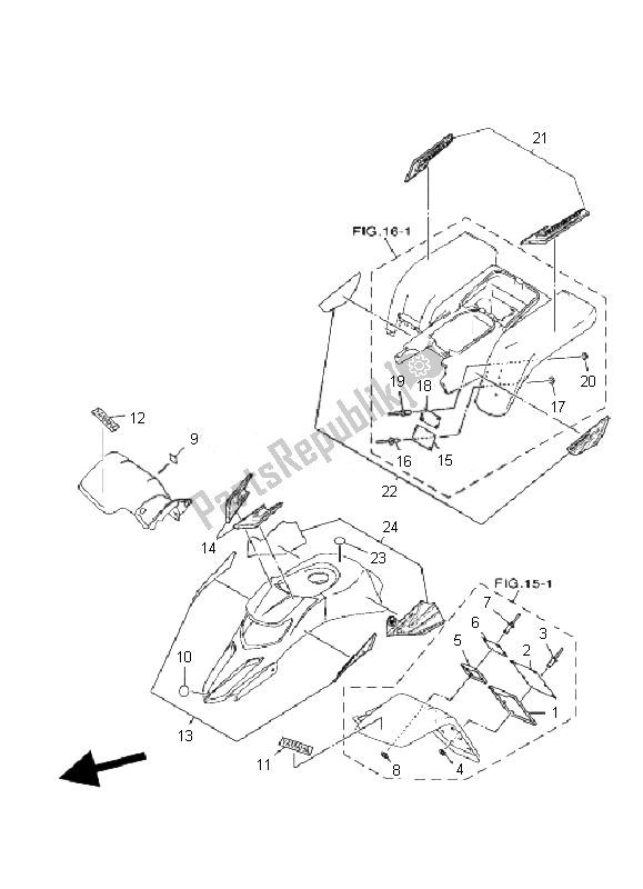 Toutes les pièces pour le Emblème Et étiquette 2 du Yamaha YFS 200 Blaster 2007