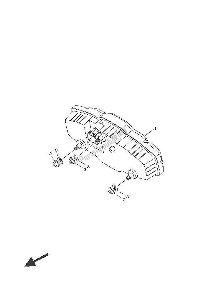 All parts for the Meter of the Yamaha YXE 700E 2016