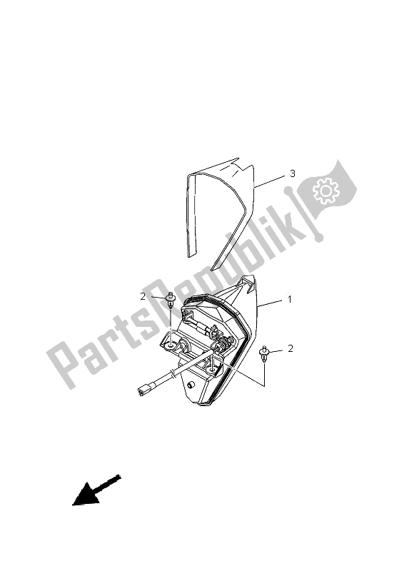 Todas las partes para Luz De La Cola de Yamaha XP 500A 2013