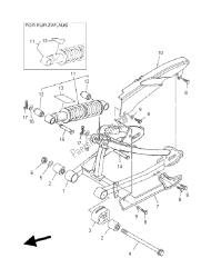 bras arrière et suspension