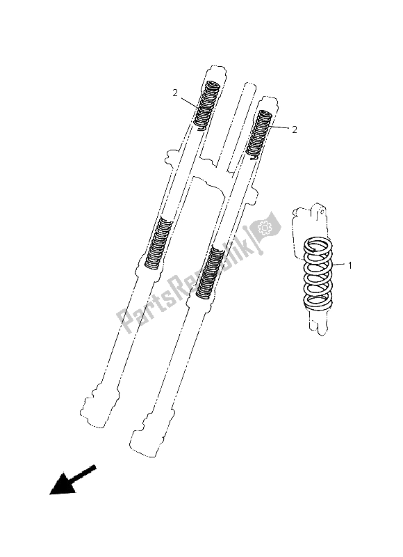Alle onderdelen voor de Alternatief Voor Chassis van de Yamaha YZ 250 2015