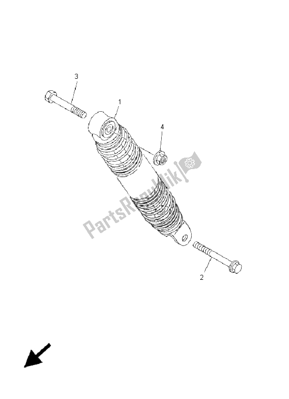 All parts for the Rear Suspension of the Yamaha CS 50 AC Jogr 2005