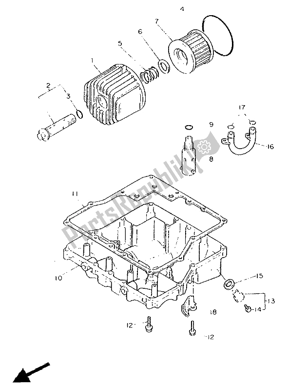 Toutes les pièces pour le Nettoyant Huile du Yamaha FZ 750 Genesis 1991