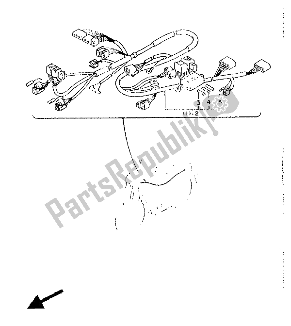 Alle onderdelen voor de Alternatief (elektrisch 1) van de Yamaha FZ 600 1988