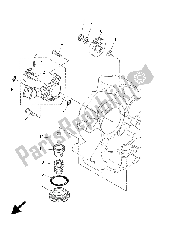 Tutte le parti per il Pompa Dell'olio del Yamaha XVS 250 Dragstar 2001