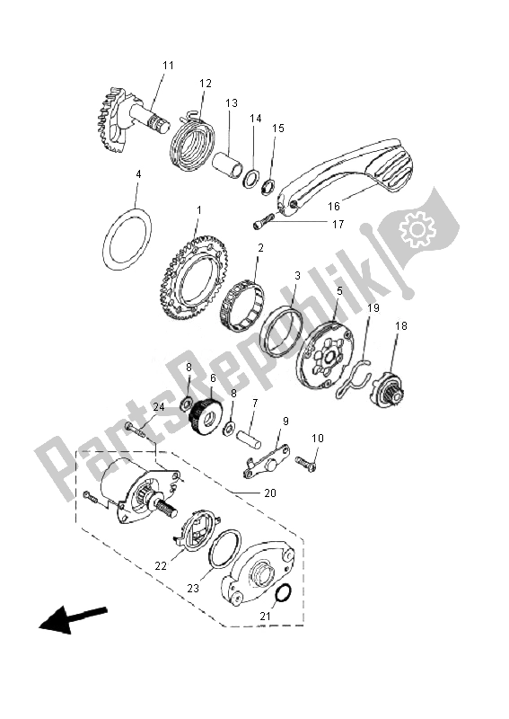 Toutes les pièces pour le Entrée du Yamaha EW 50N Slider 2010